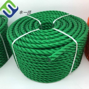 High Quality 6mm 8mm PE 3 Strand Twisted Rope Poly Rope for fishing
