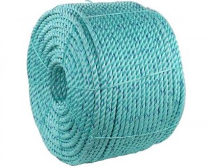 14mm Green Color Polysteel Rope 3 Strand Twist Rope For Fishing Net