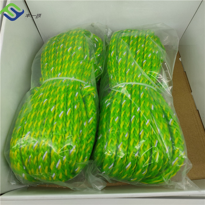 New Delivery for Tugboat Uhmwpe Rope - 3/16″ 1000 ft Yellow 8 strand hollow Braided PP rope – Florescence