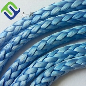 6mm 8mm 10mm roba 12 Strand Braided Uhmwpe Winch Rope