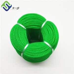 Green/Orange/Black Color 4mmx200m PE Polyethylene Hollow Braided Rope