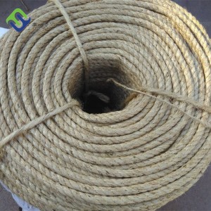 High Quality 3 Strands Twisted Rope Natural Fiber Rope Sisal Rope