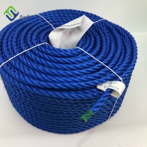 Hot Sale Plastic Rope 3 Strand Raw Material PE Rope With Twisted Rope Packaging Fishing