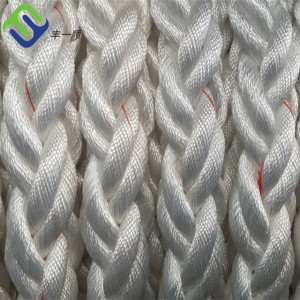 48mm 8 strand Polyester marine rope for ship mooring