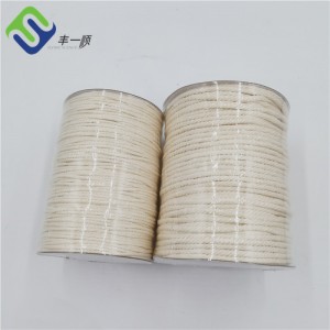 Pure Natural 3 Strand Twisted Cotton Rope 3mm 4mm 5mm For Sale