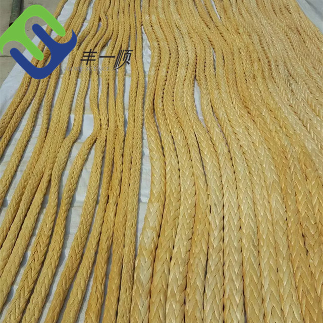 China Manufacturer for Dock Line - 28MM 12 Strand uhmwpe rope synthetic winch rope  – Florescence