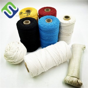 Hot Sale On Amazon 100% Natural Cotton Rope 3mm Macrame Cord