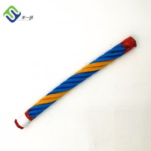 16мм*250м 6-жильна поліпропіленова комбінована мотузка для дитячого майданчика