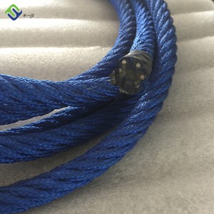 6 strand Polyester combination rope for playground rope bridg
