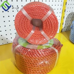 UV Protected 4 Strands PP Danline Rope 14mm With Yellow Color