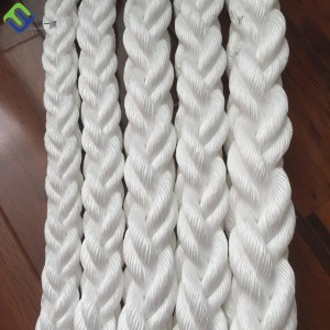 Ụdọ mooring 64 mm dayameta 8-Strand Square braided PP Danline Rope