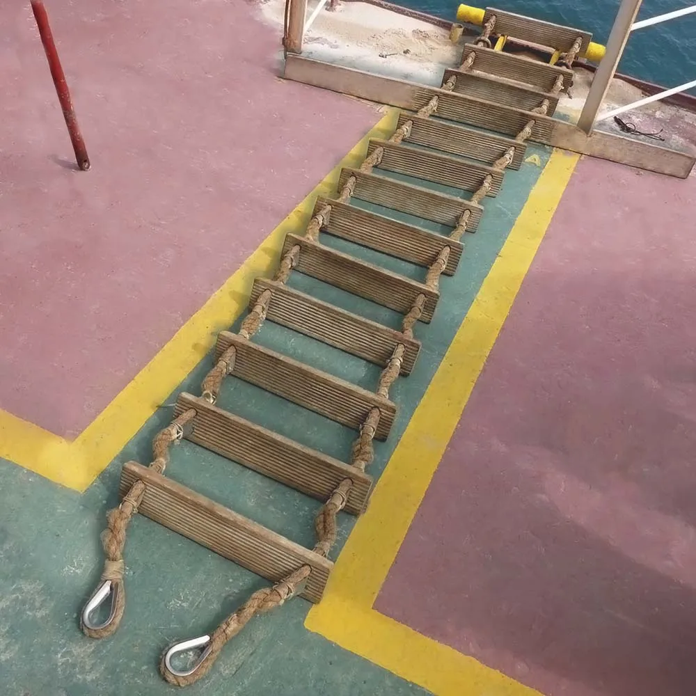 Quality Inspection for Kevlar Rope 3mm - 11meters Length Lifeboat Embarkation Ladder Marine Step Ladder – Florescence