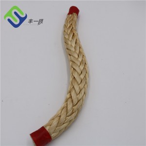 28MM 12 Strand uhmwpe rope synthetic winch rope