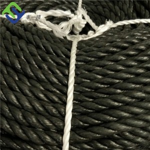 Black Polypropylene Net Split Film Rope With Customized Size and Packing