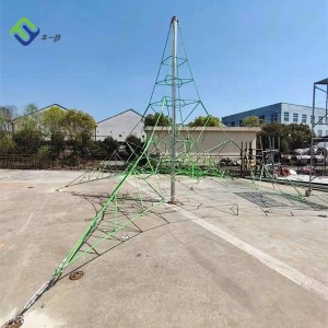 Hot Sale Kids Outdoor Playground Equipment Lunar 3D Rope Climbing Net