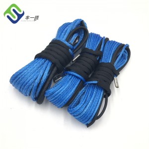 High quality synthetic 10mm * 30m uhmwpe winch rope