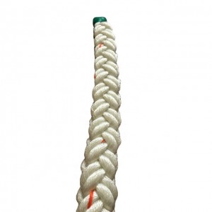 Corda de poliéster de 2 polgadas e 8 cordas Corda de amarre/remolque de barcos mariños