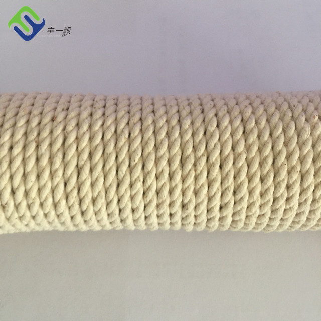 OEM manufacturer 12-Strand Polypropylene Rope - Twisted Macrame Cord 3mm 4mm 5mm Natural Cotton Rope – Florescence