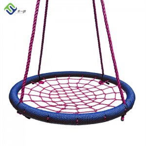Outdoor 100cm Playground Round Tree Swing Net Swing Hammock For Kids