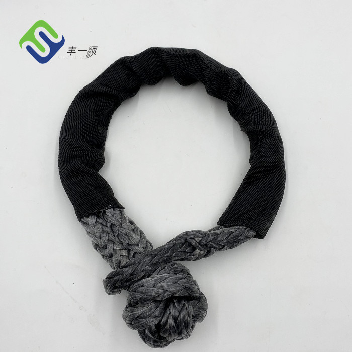 Good Wholesale Vendors Braided Sisal Rope - Hot sale 10mm uhmwpe soft rope shackle 3/8″ with protective sleeve – Florescence