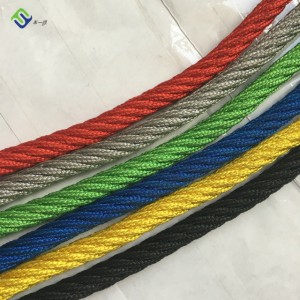 16mm Polyester combination rope with steel wire core for playground