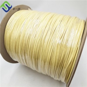 Fireproof Cord 4mm Aramid braided Rope for high temperature industry
