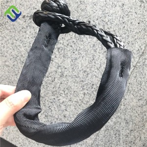 12 Strand Braided Synthetic UHMWPE نرم رسۍ بیړۍ د لوړ ماتیدو سره