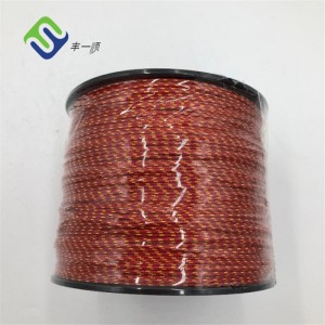 Colored UHMWPE Braided Polyester Rope 3mm For Outdoor Application