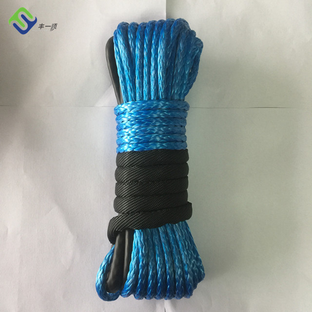 Reasonable price Plastic Braided Rope - Strength max 12 strand uhmwpe synthetic winch line cable rope for towing  – Florescence