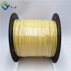 Fireproof Cord 4mm Aramid braided Rope for high temperature industry