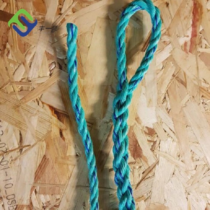 Big Discount 3 Strands Twisted Polypropylene Rope 16mm For Sale - 10mm x 175cm 3 Strand Polypropylene Rope With Splice For Mariculture  – Florescence
