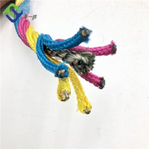 6 strand Polyester combination rope para sa kagamitan sa Palaruan