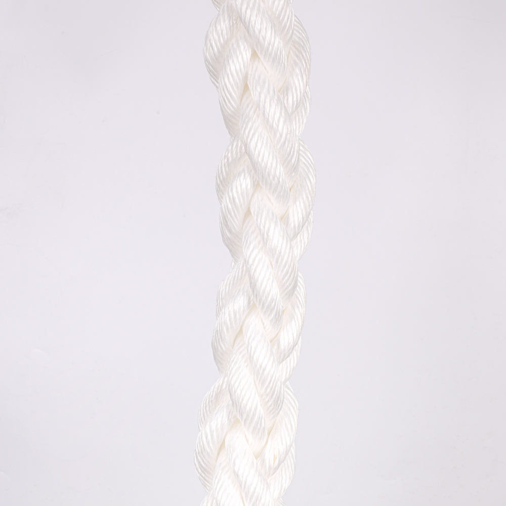 Bottom price Araimd Braided Flat Rope - 8 Strand Polypropylene PP Mooring Rope Diameter 64mm White Wear Proof – Florescence