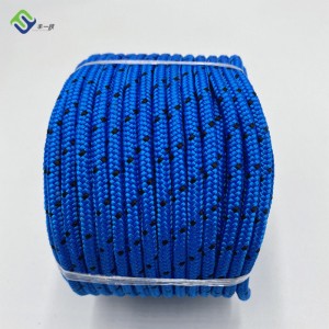 5mmx30m Blue Color PP Multifilament Braided Rope with one Thimble