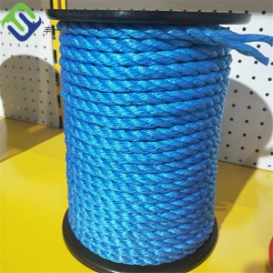 4 Strands PP Monofilament Danline Rope 12mmx50m With Blue Color Made in China
