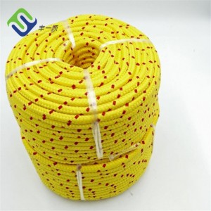 9mmx220m Yellow Color PP Multifilament rescue Rope With Red String
