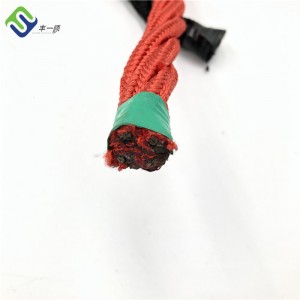 Red Color 4 Strands Combination Playground Rope For Swing Seat Or Climbing Net