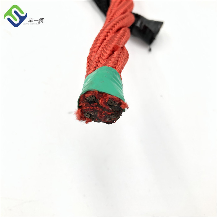 OEM/ODM Manufacturer High Tensile Polyester Rope - Red Color 4 Strands Combination Playground Rope For Swing Seat Or Climbing Net – Florescence