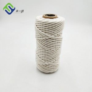 100% Natural Pure cotton 5mm 100m single strand rope