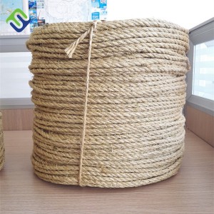 18mm 3 Strands Sisal Twisted Packing Tali karo ABS Certificate