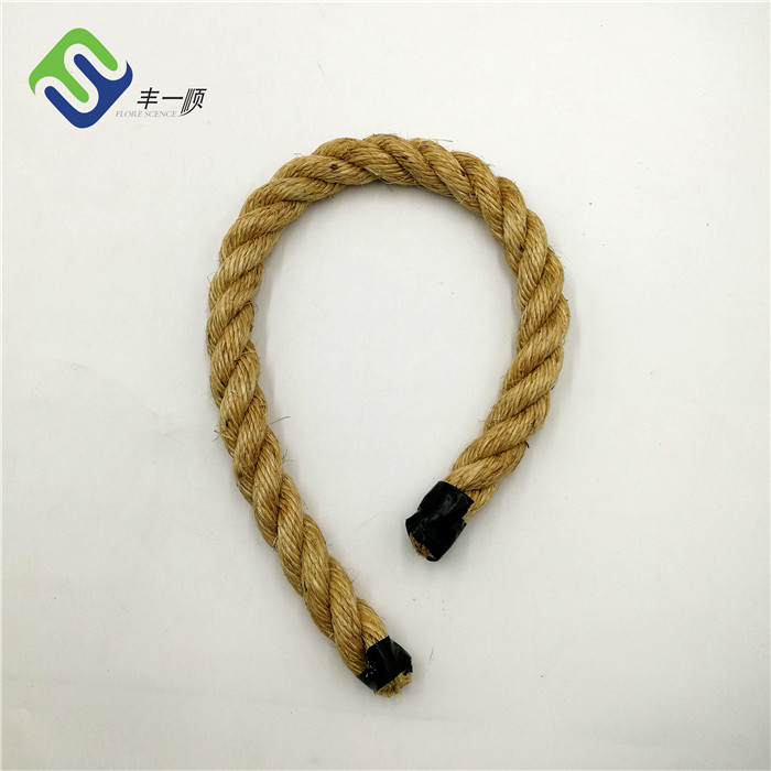 Best-Selling Customized 4mm Nylon Braided Rope - Best Quality Factory Bulk 5-60mm Twisted Jute Sisal Natural Hemp Manila Rope – Florescence