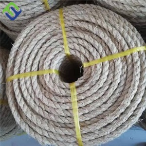 18mm/20mm Sisal 3 Strand Z Twisted Fiber Rope With High Quality