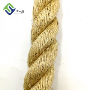 32mm 3 strand 100% sisal fiber rope for agricultural