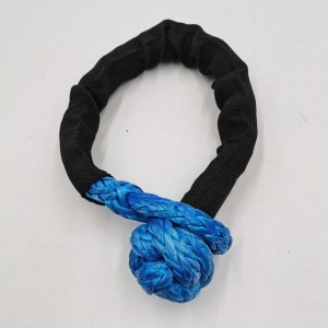 Synthetic Soft Shackle 1/2 Inch Recovery rope with Protective Sleeve