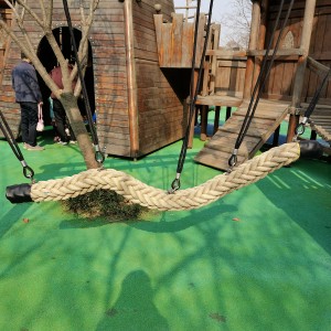 150mm*2.5m Outdoor Children Rope Swing Bridge for Playground Play Equipment