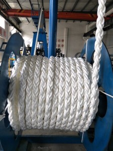 8 Strands Mooring Ropes 72mm Diameter Polypropylene and polyester mixed marine rope