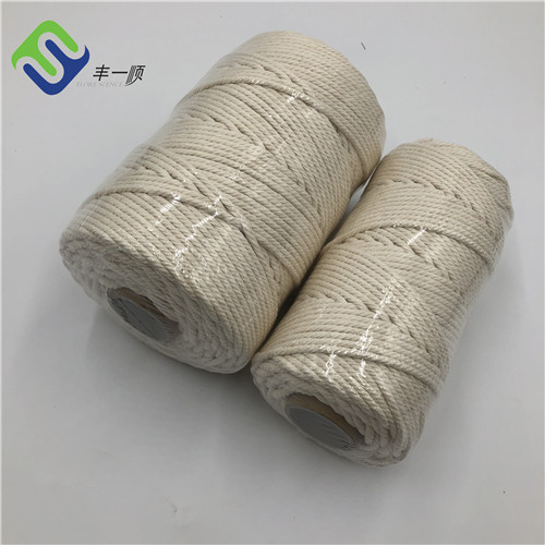 factory Outlets for 3 Strand Nylon Rope - 3mmx220m Pure Cotton Macrame Cord/Rope For Stores  – Florescence