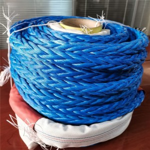 High Strength 8 Strand UHMWPE Fiber Synthetic Braided Marine Tow Rope
