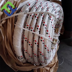 40mm Double Braided Polyester Coated UHMWPE Braided Rope Made in China