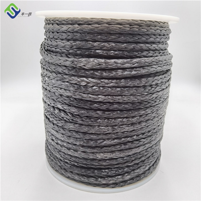 Hot Selling for 2mm Pe Rope - Black Color UHMWPE Braided Rope 16mmx220m with High Strength – Florescence